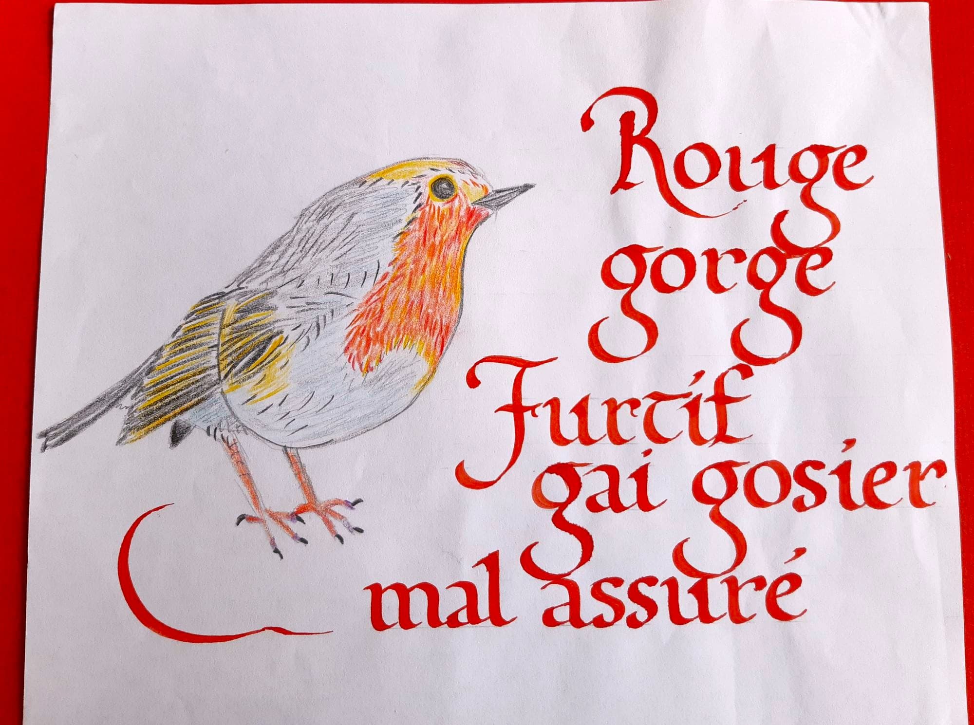 lion d'encre calligraphie caroline1