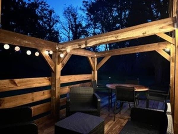 terrasse en soirée
