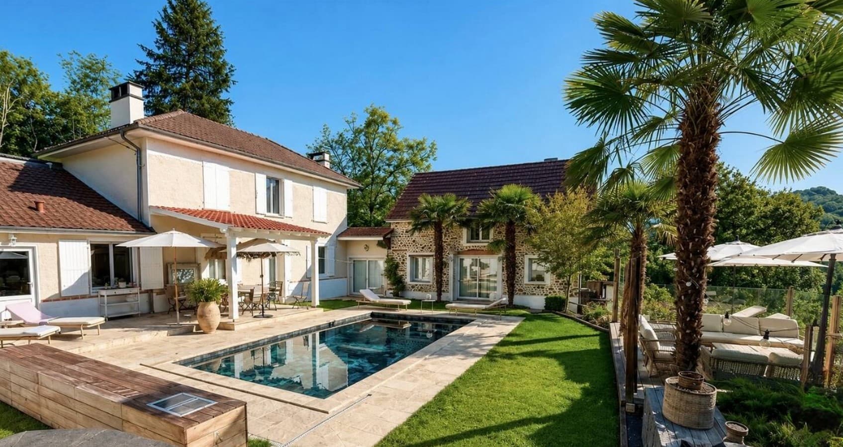 Maison Maün - Gelos - la piscine