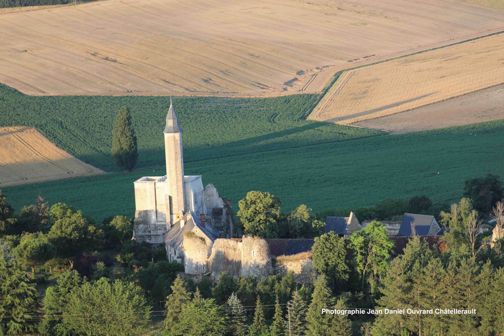 Vue de mongolfiere Marmande