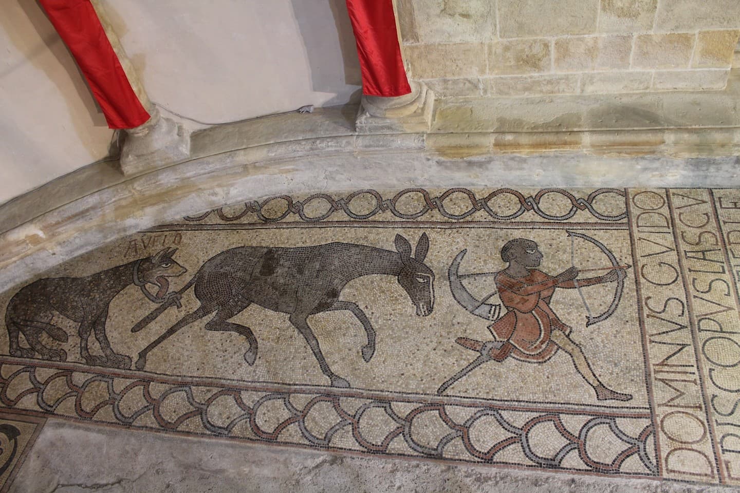 Mosaïque Cathédrale de Lescar - Lescar - chasseur maure
