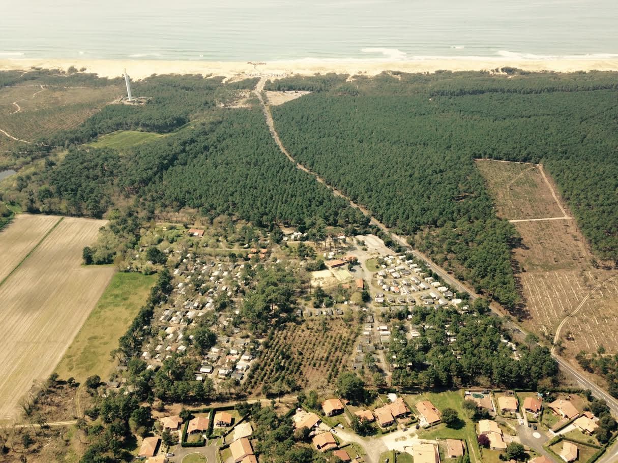 le camping vue du ciel
