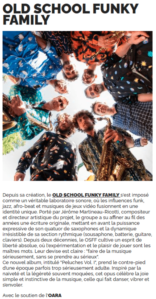 Scène aux champs - Old School Funky Family - Saubrigres - OTI LAS