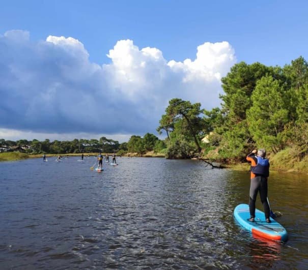 Descente de rivière en paddle