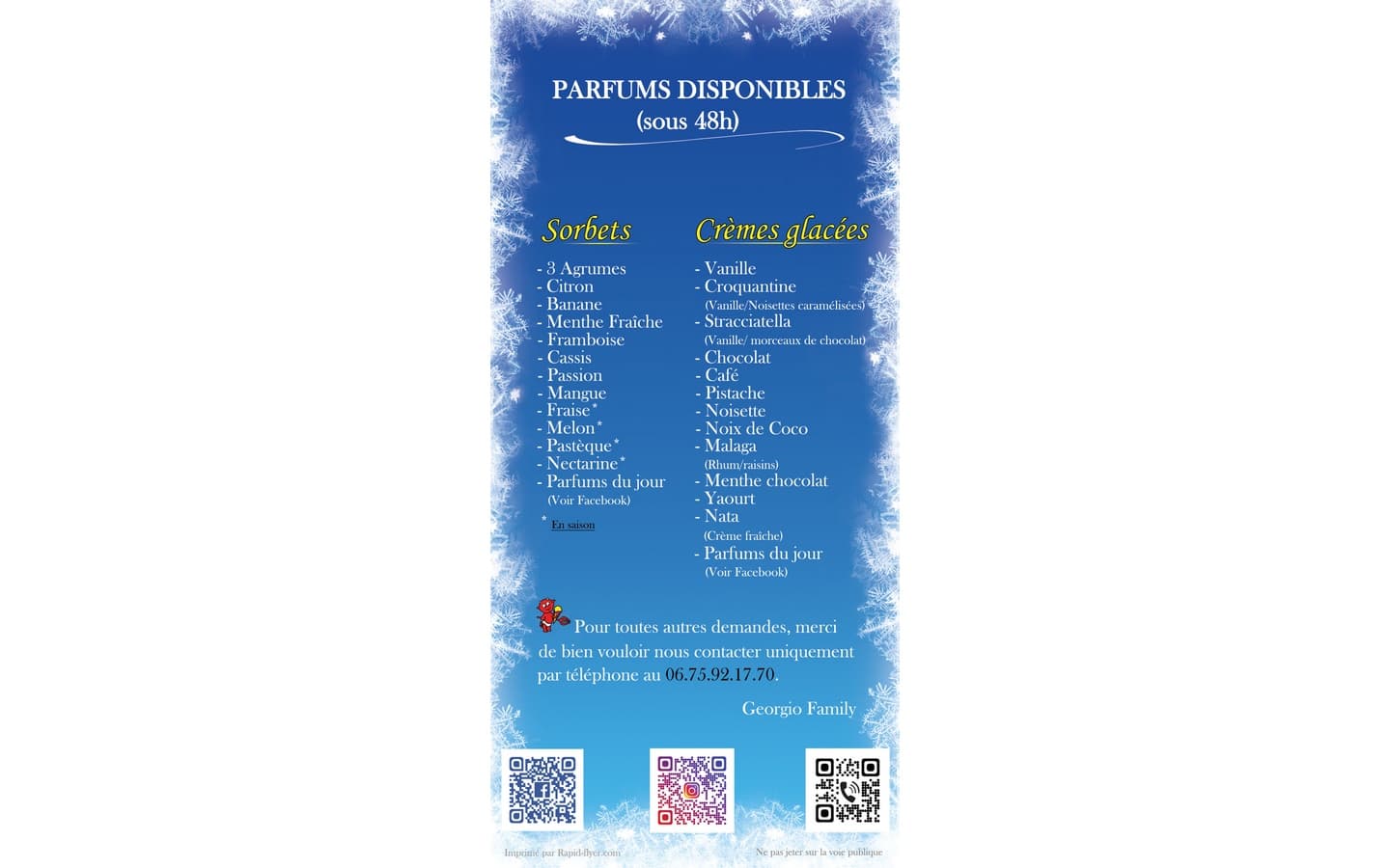 Parfums glaces Georgio