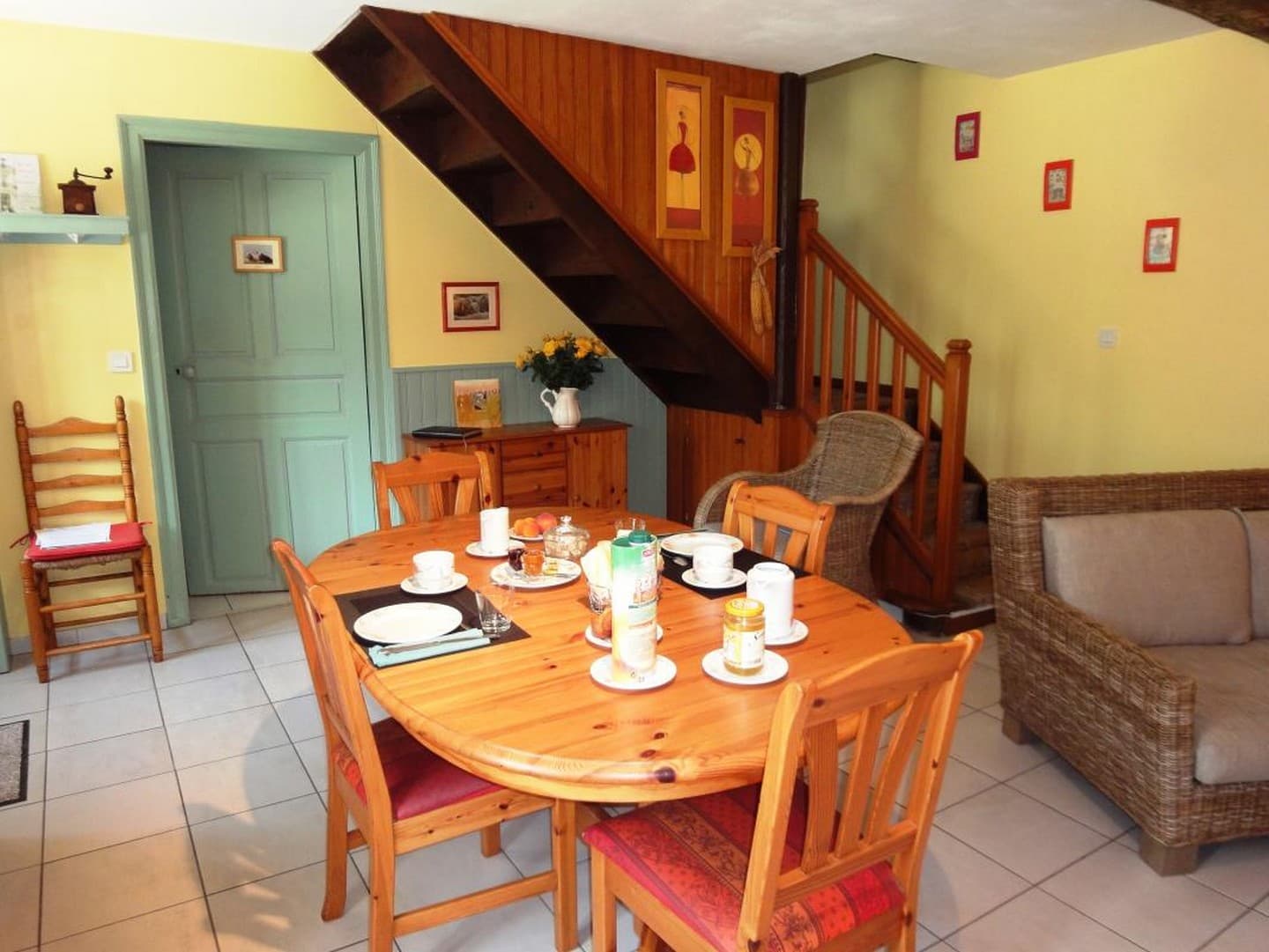 Chambre d'hôtes Anne marie - Laroin - petit déjeuner