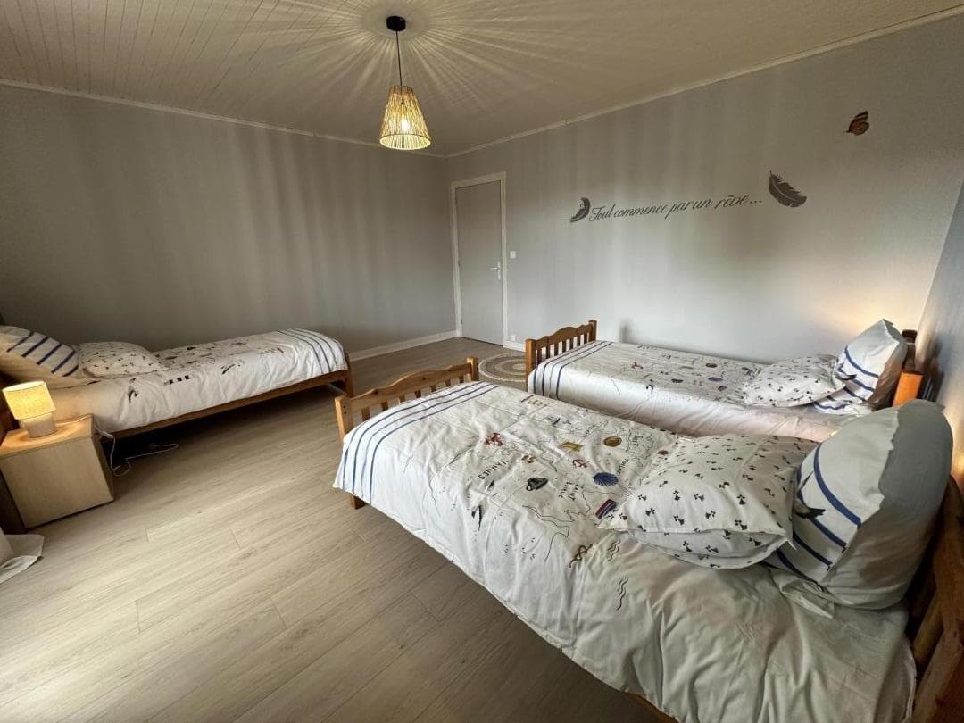 Chambre dortoir du Gite Au Castéra à Aubagnan avec Gites de France Landes