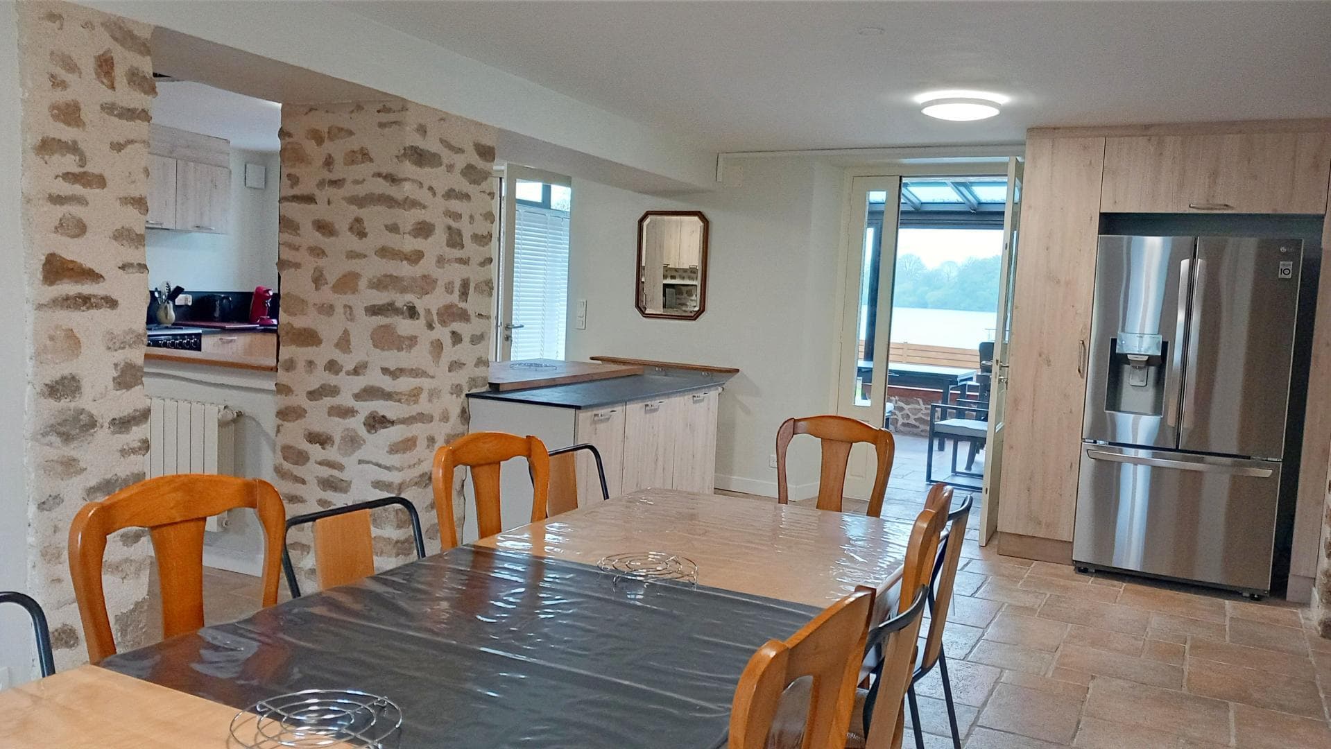 salle à manger, vue véranda