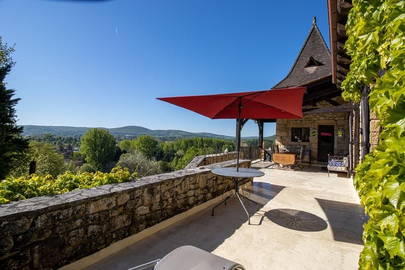 pigeonnier sinzelle - terrasse bis