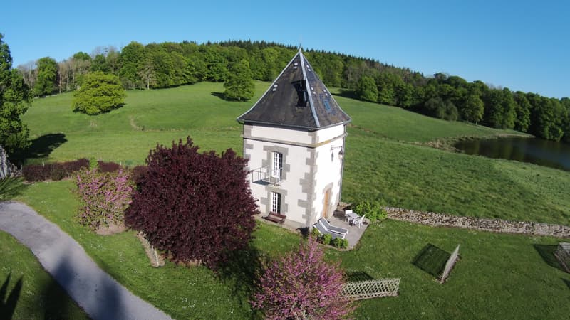 Vue aérienne pigeonnier