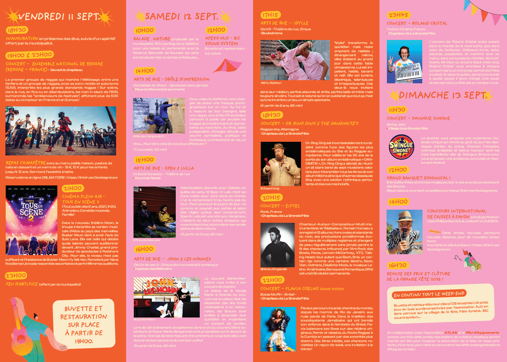 programme la grande fete 2026