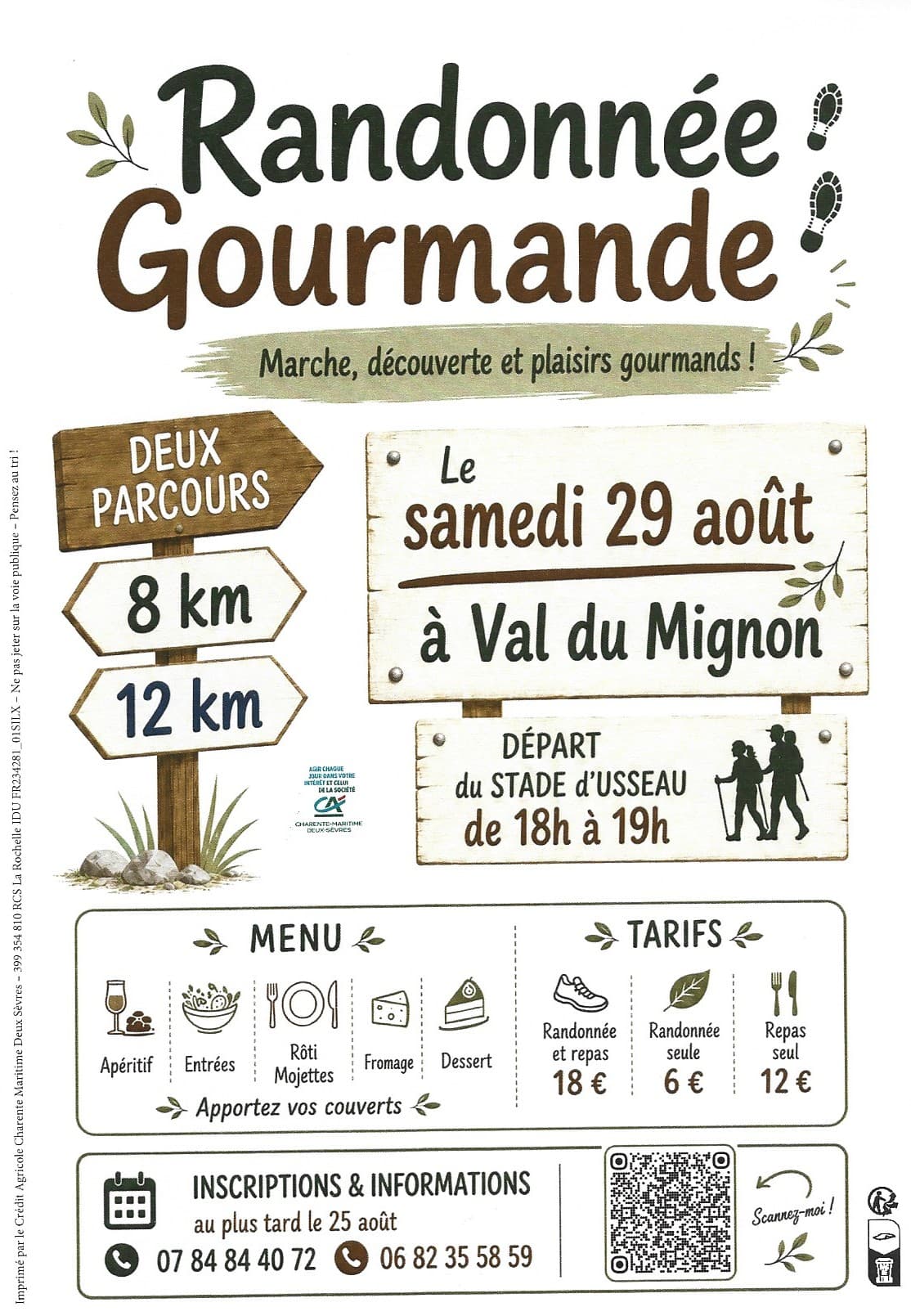 randonnée gourmande val du mignon