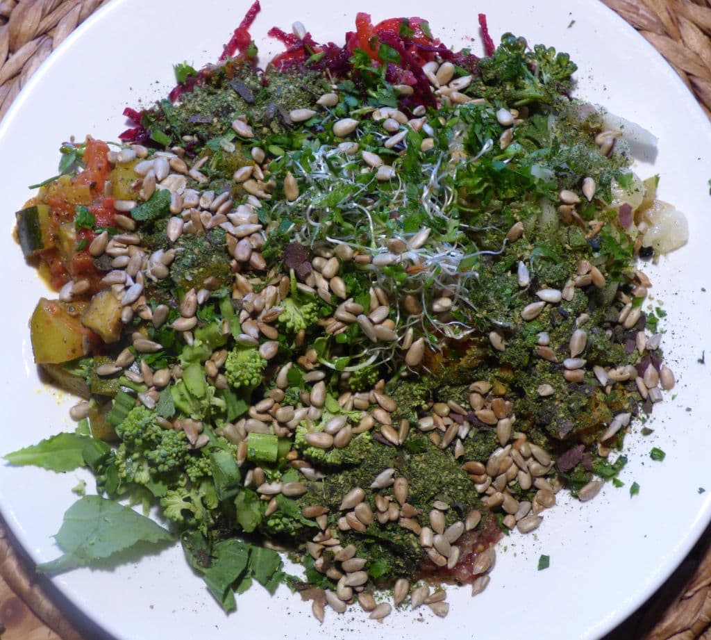 Repas végétarien créatif et sain