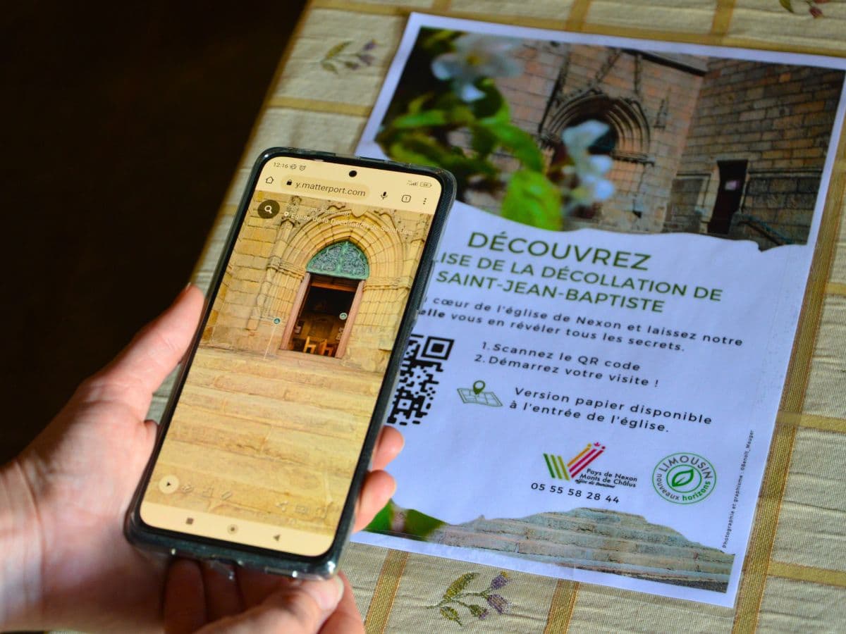 Visite virtuelle de l'église de Nexon