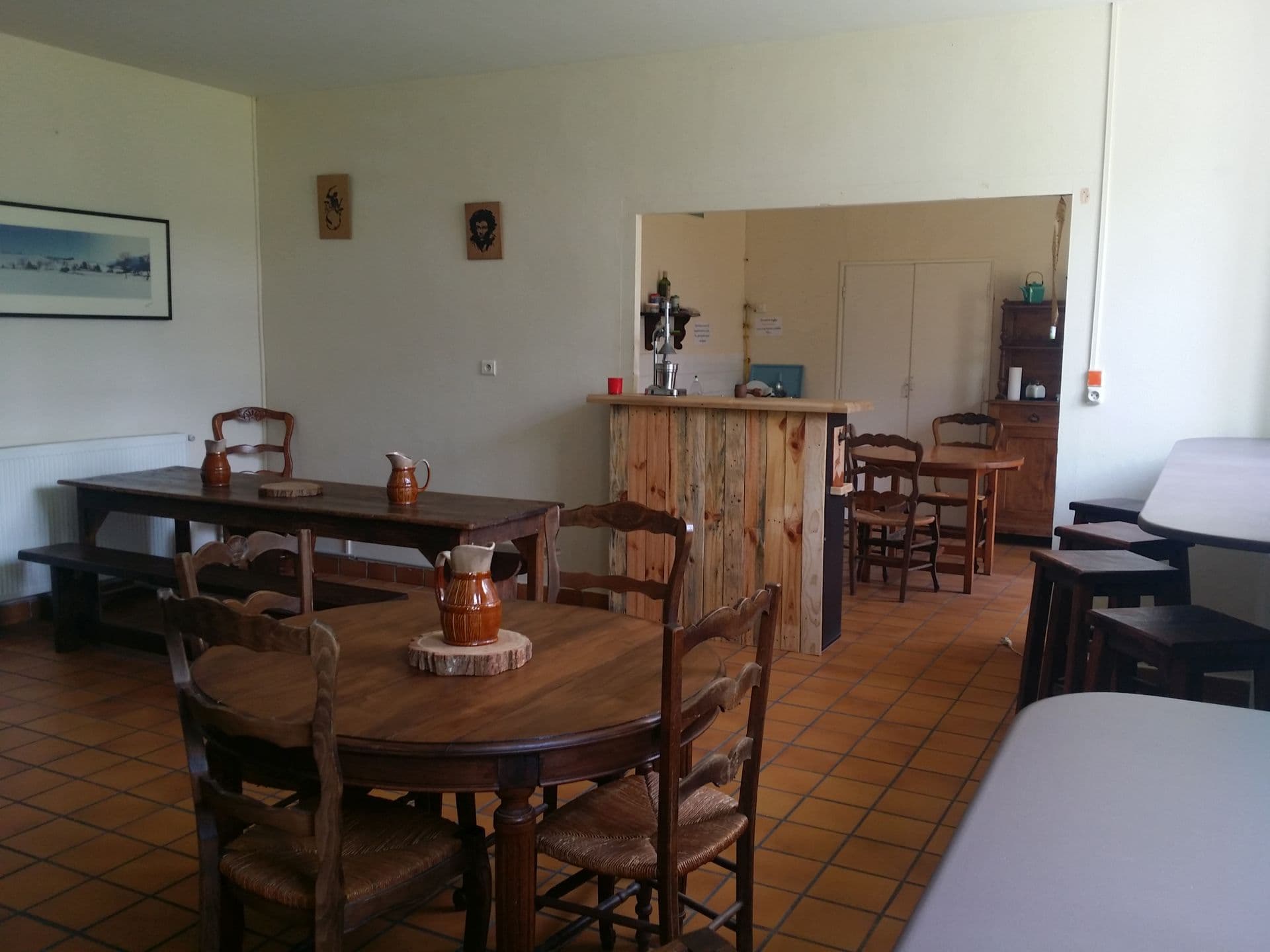 Salle à manger-cuisine gîte Chaneü à Osse-en-Aspe