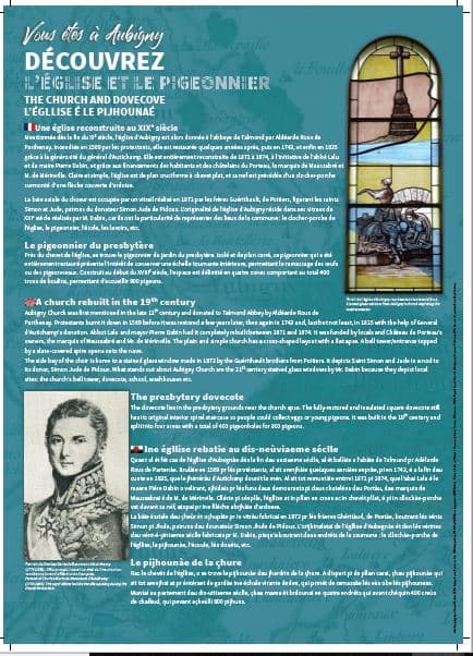 signaletique aubigny pigeonnier eglise