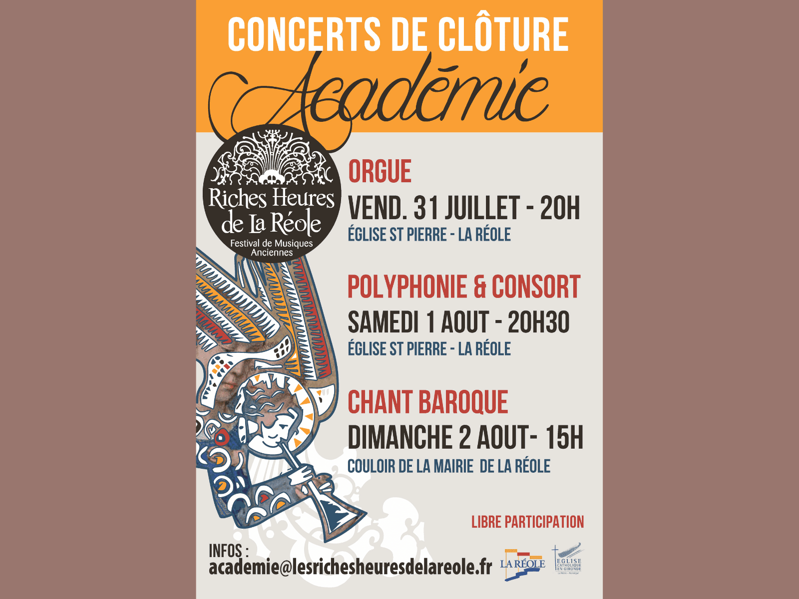 Concert des élèves de chant baroque et consort de flûtes