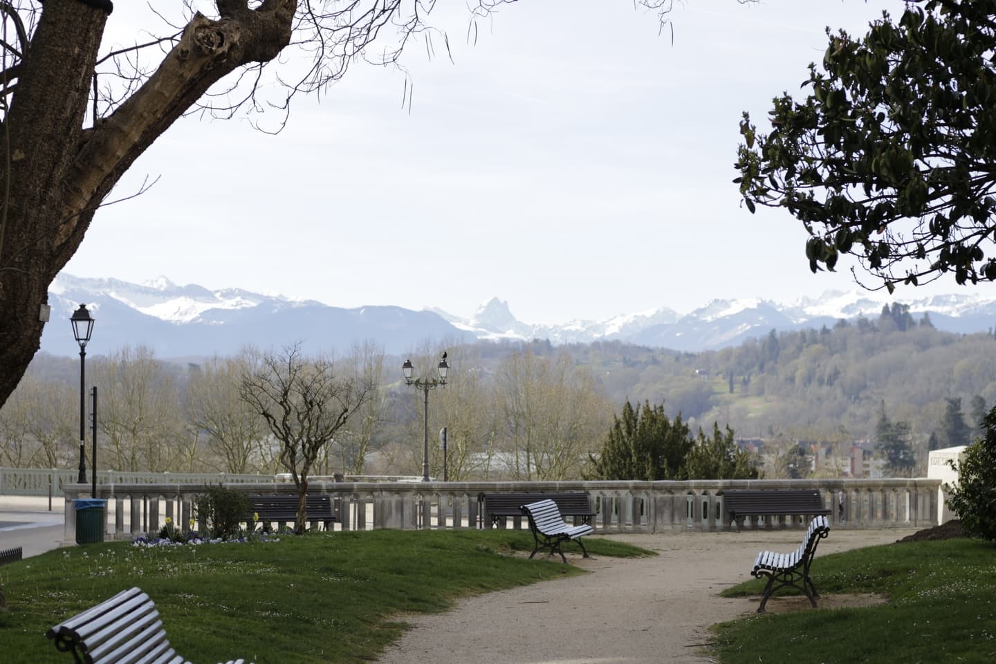 Square Saint Martin - Pau - en hiver