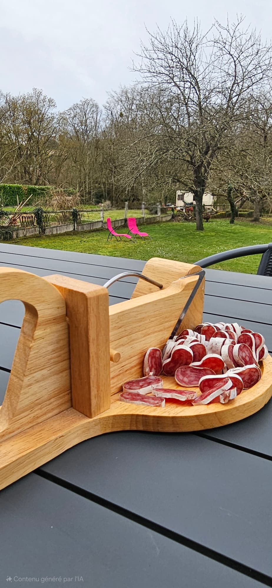 terrasse vue sur jardin