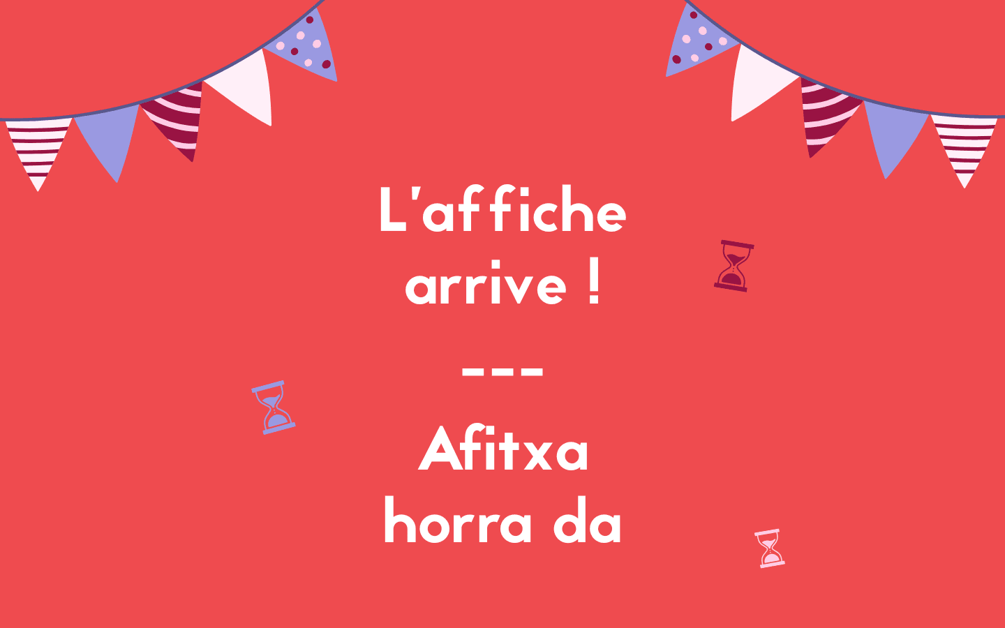 Animations en attente d'affiche - 1