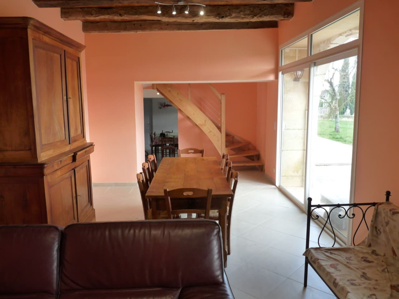 Accès à l'étage du gîte "le porche"