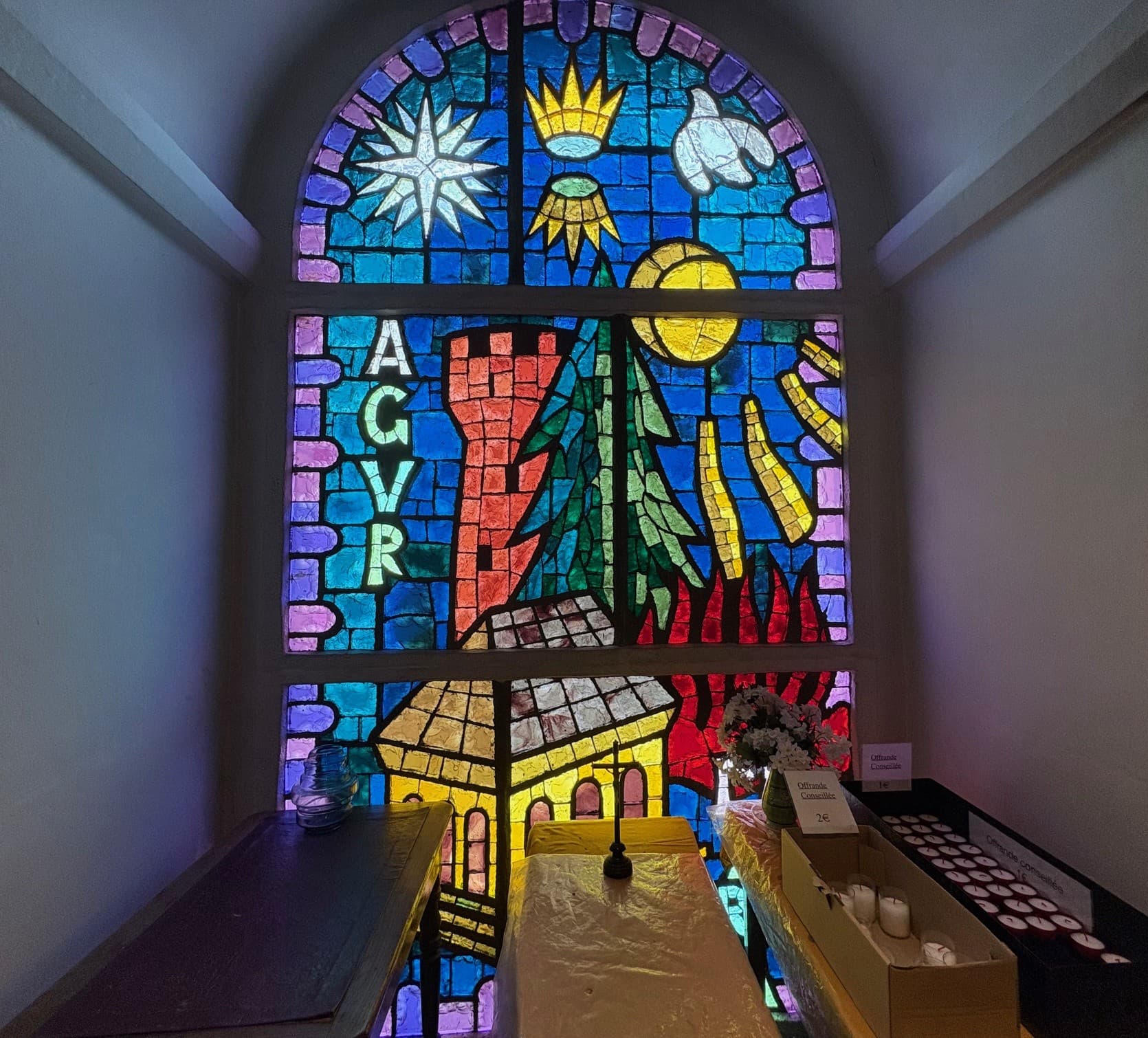 Eglise St Jean Baptiste vitrail- Hasparren