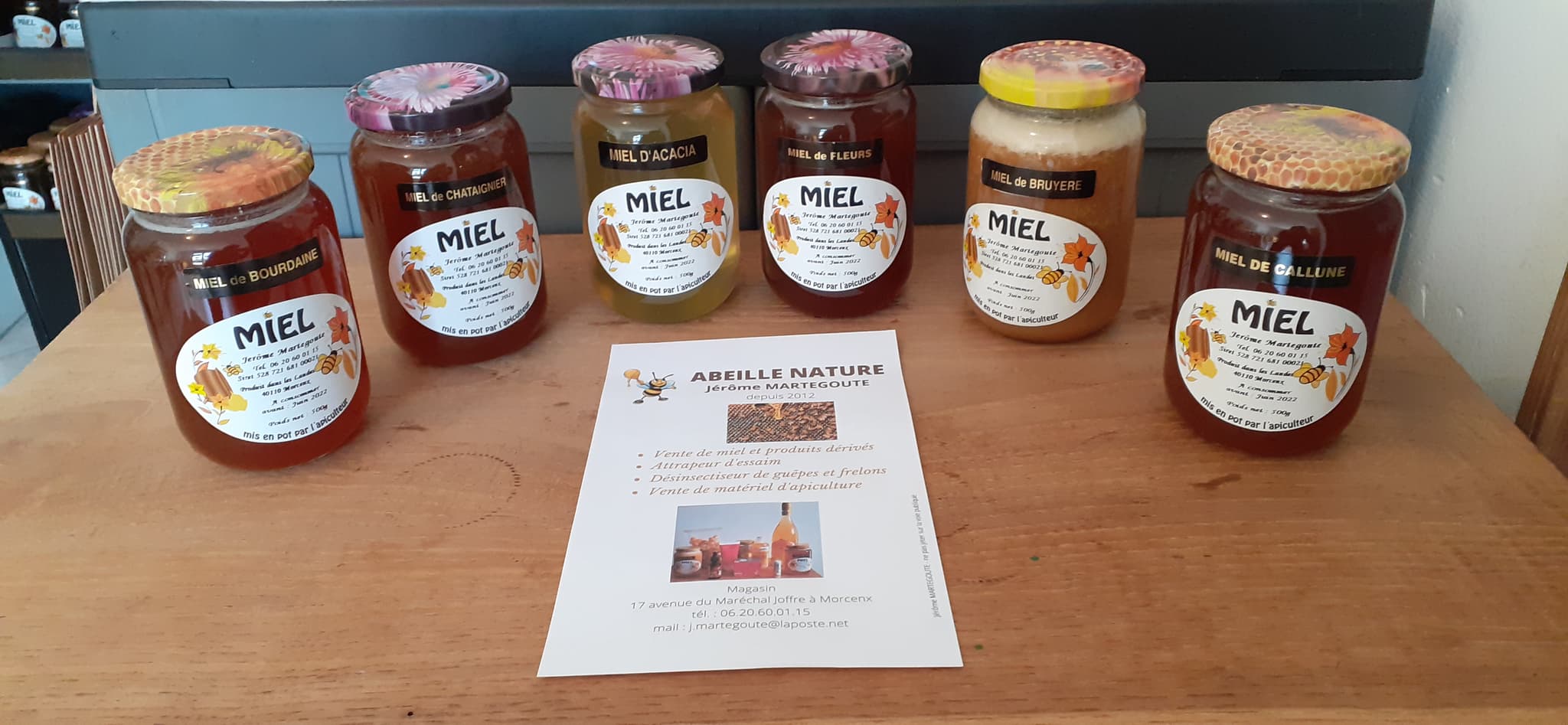 variétés de miels