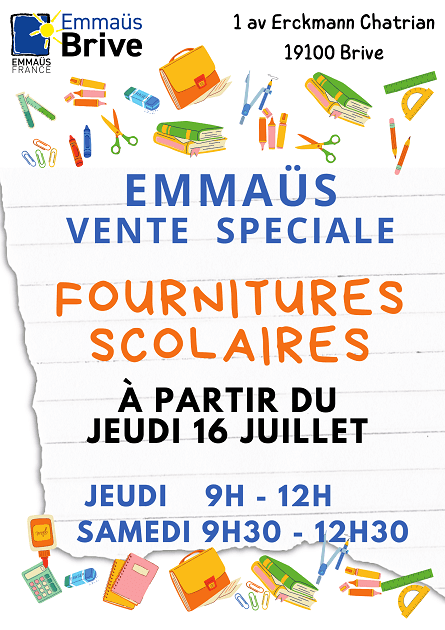 affiche vente scolaire - 1