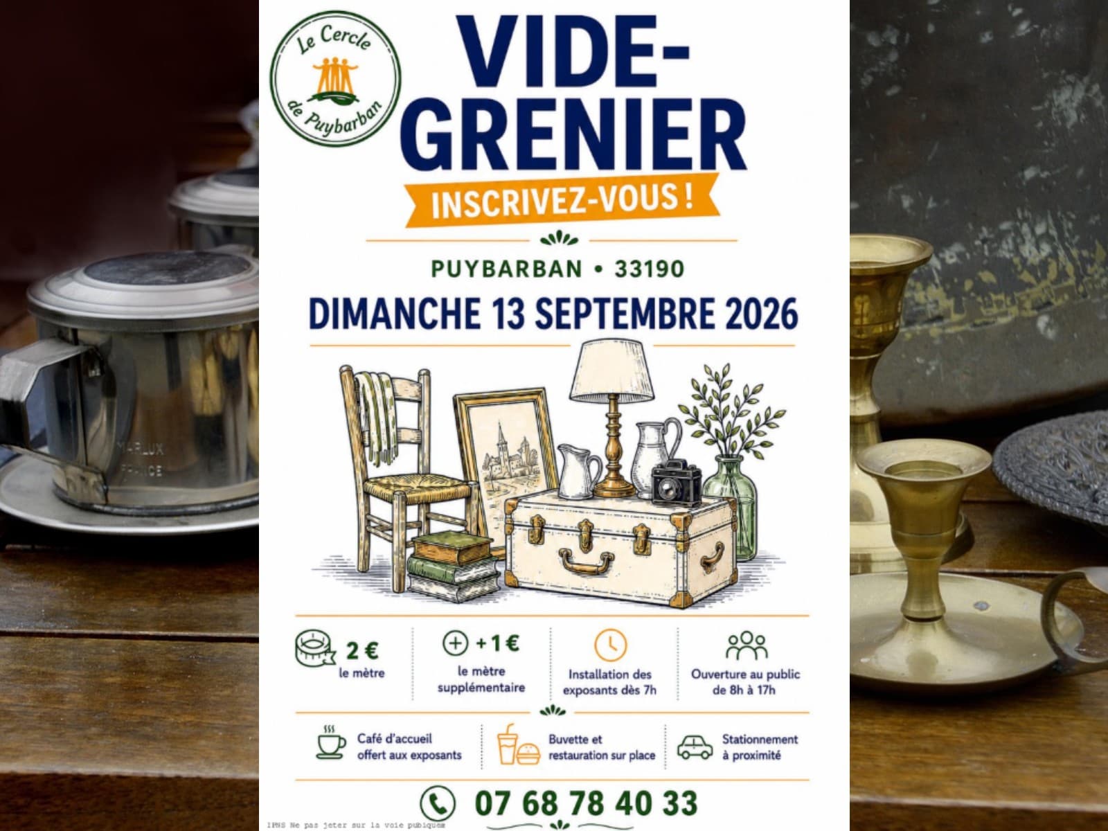 Vide grenier 13 septembre