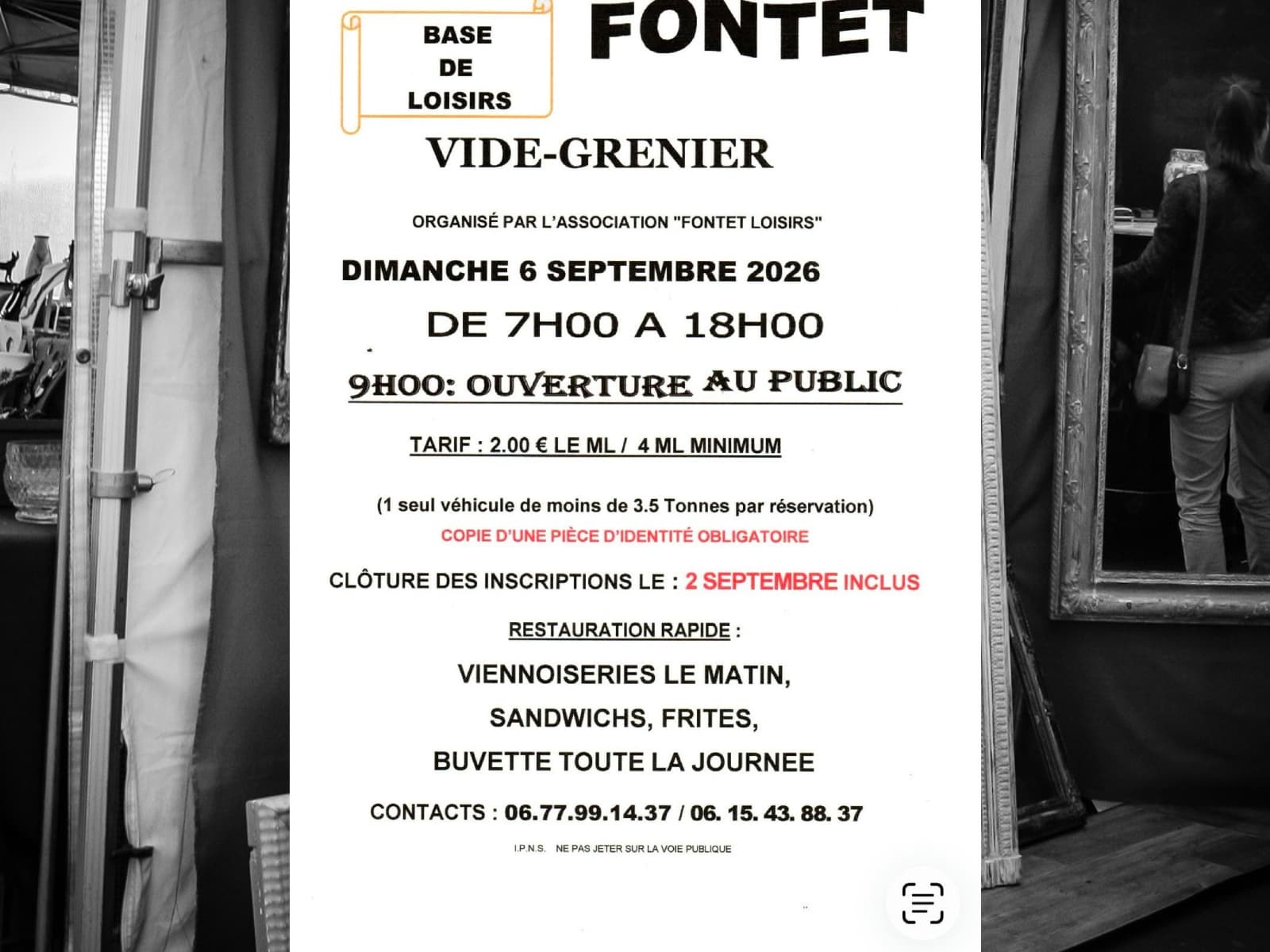 vide grenier fontet