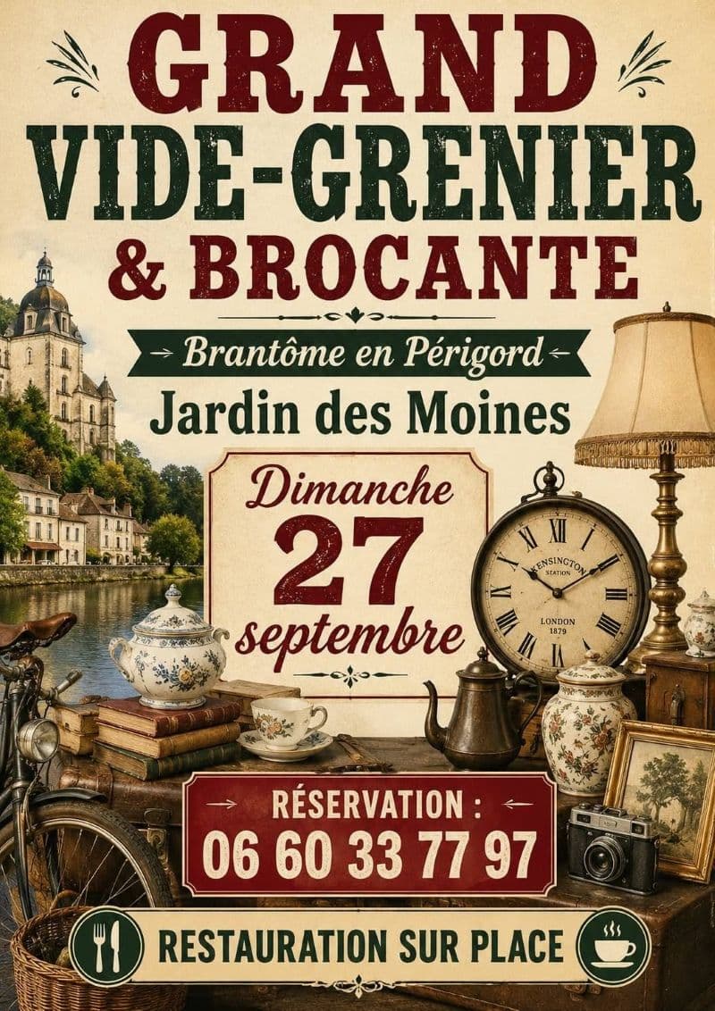 vide-greniers Brantôme 27.09.26