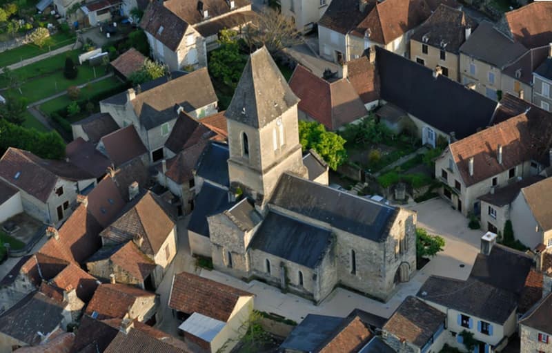 vue aérienne daglan