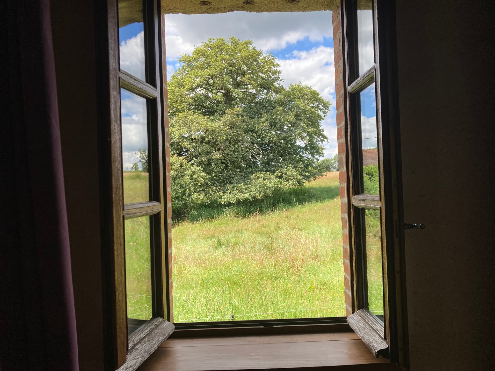 Vue depuis la chambre du rdc