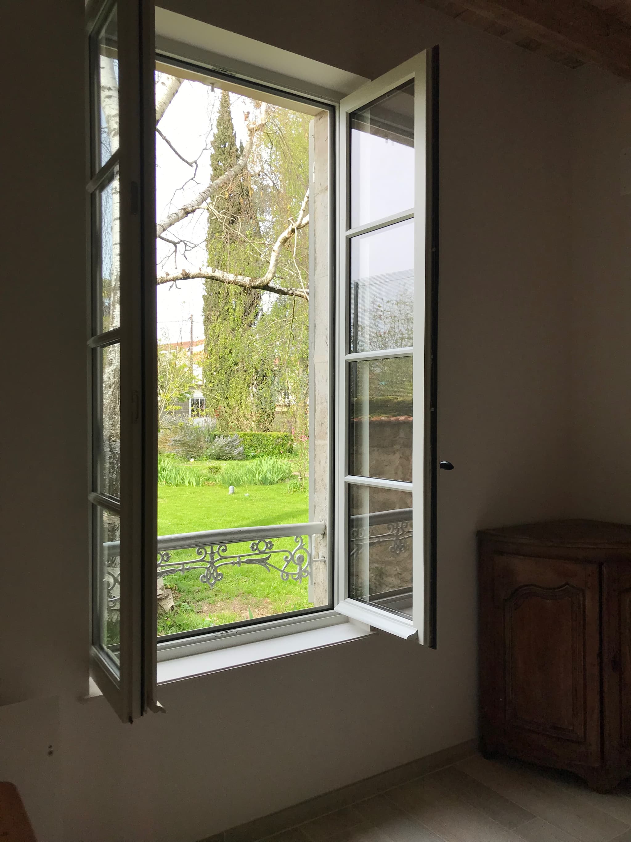 La vue du salon