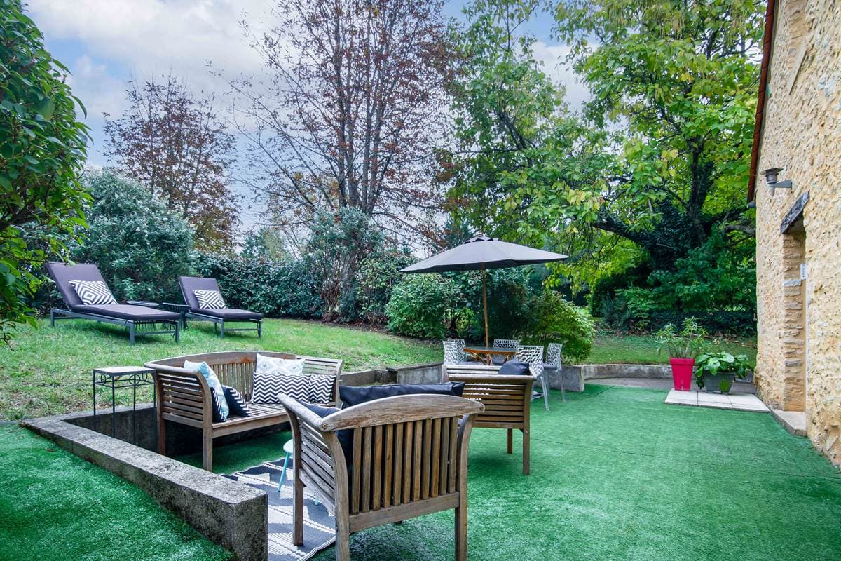 terrasse et jardin