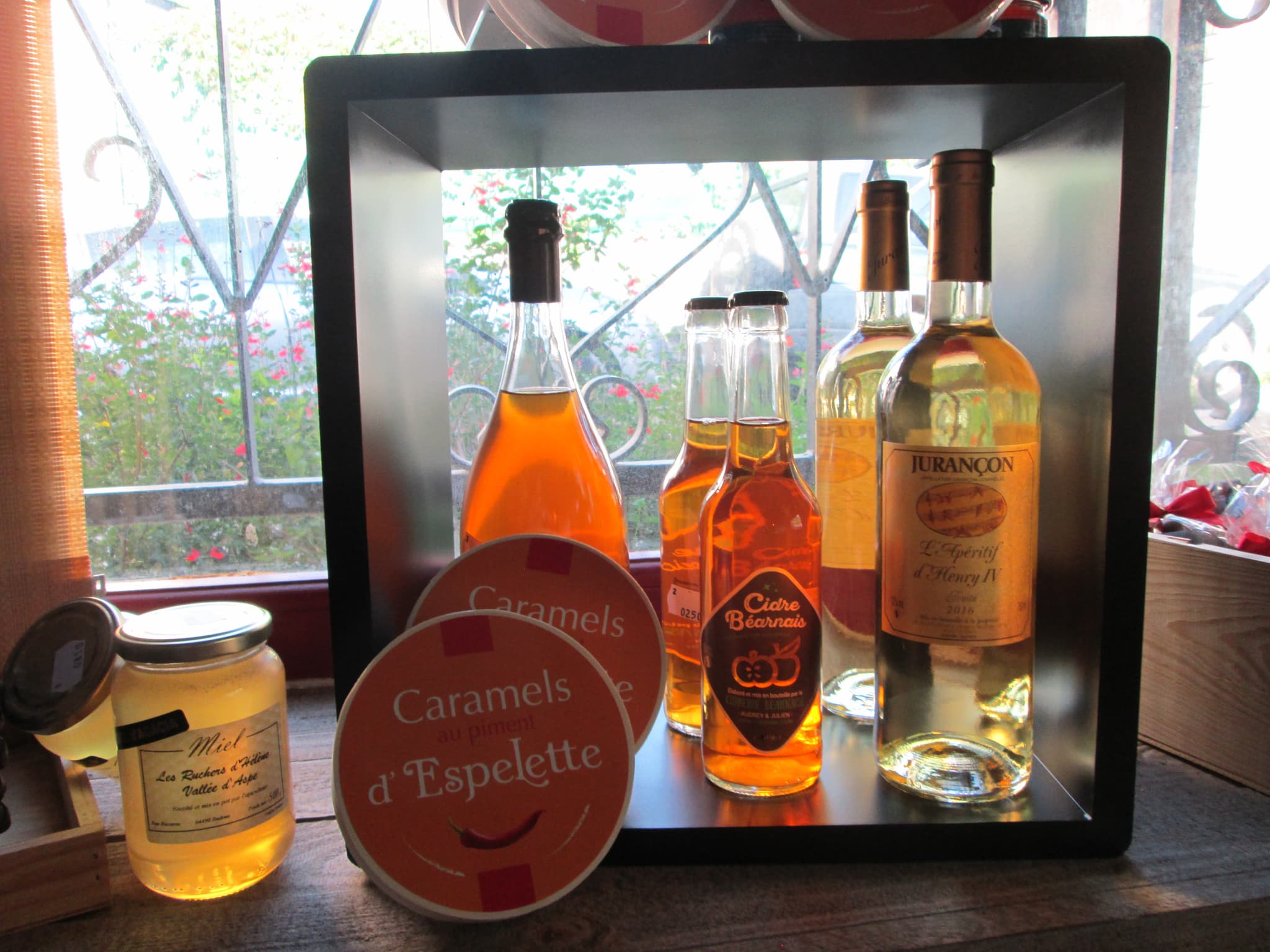 cidre béarnais et caramels au piment d'espelette