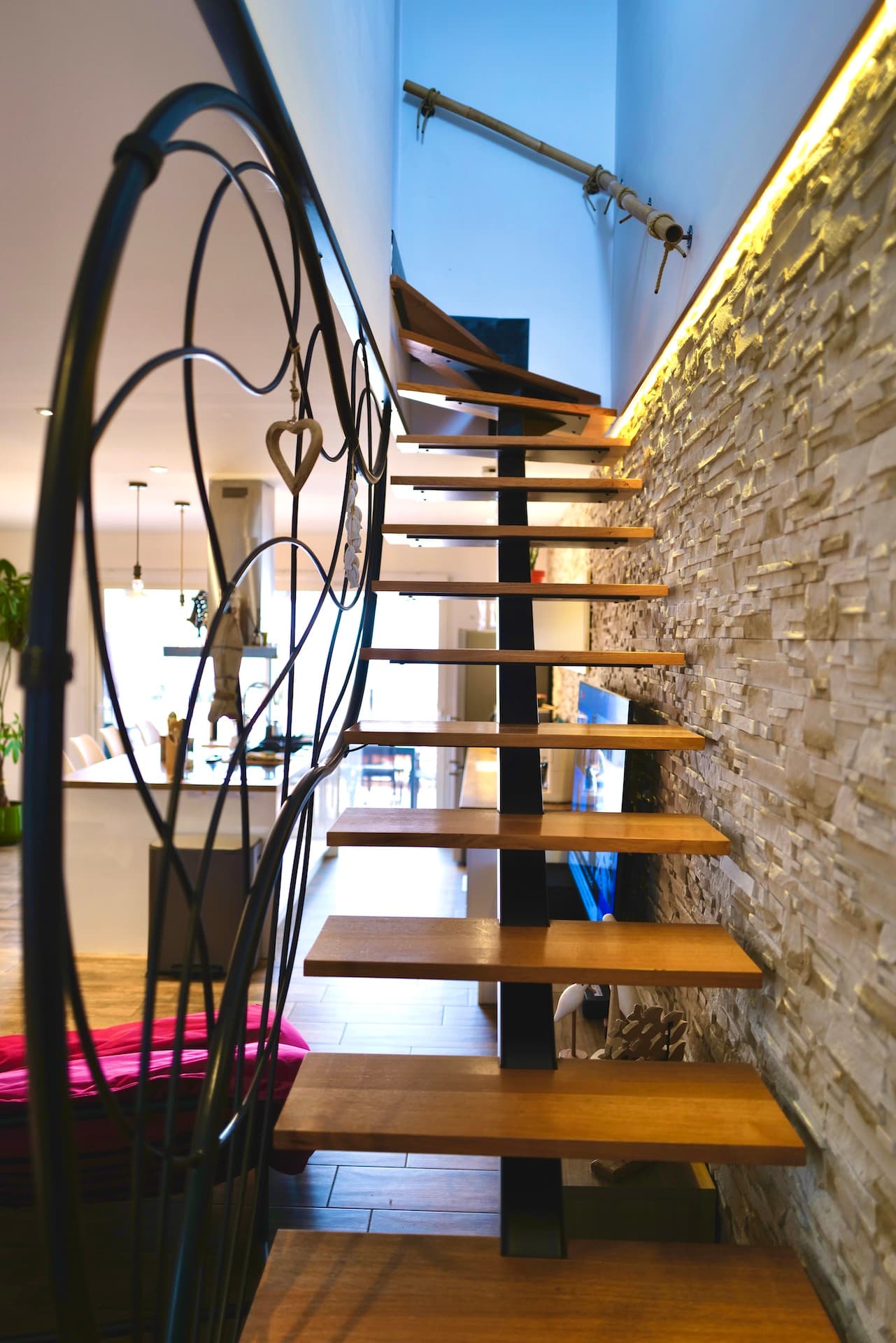 Cage d'escalier montée