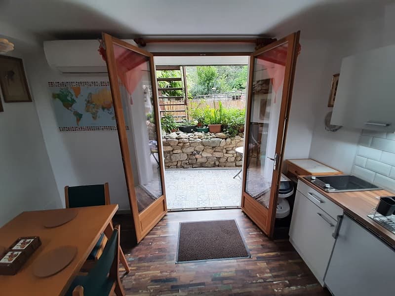 Accès à la terrasse