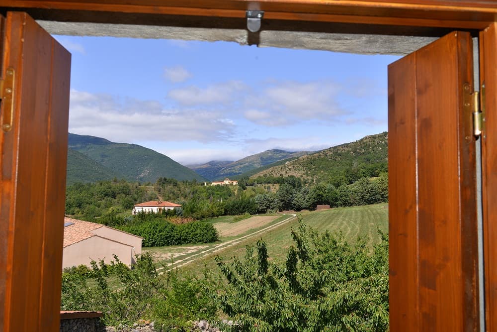 Vue depuis le gîte