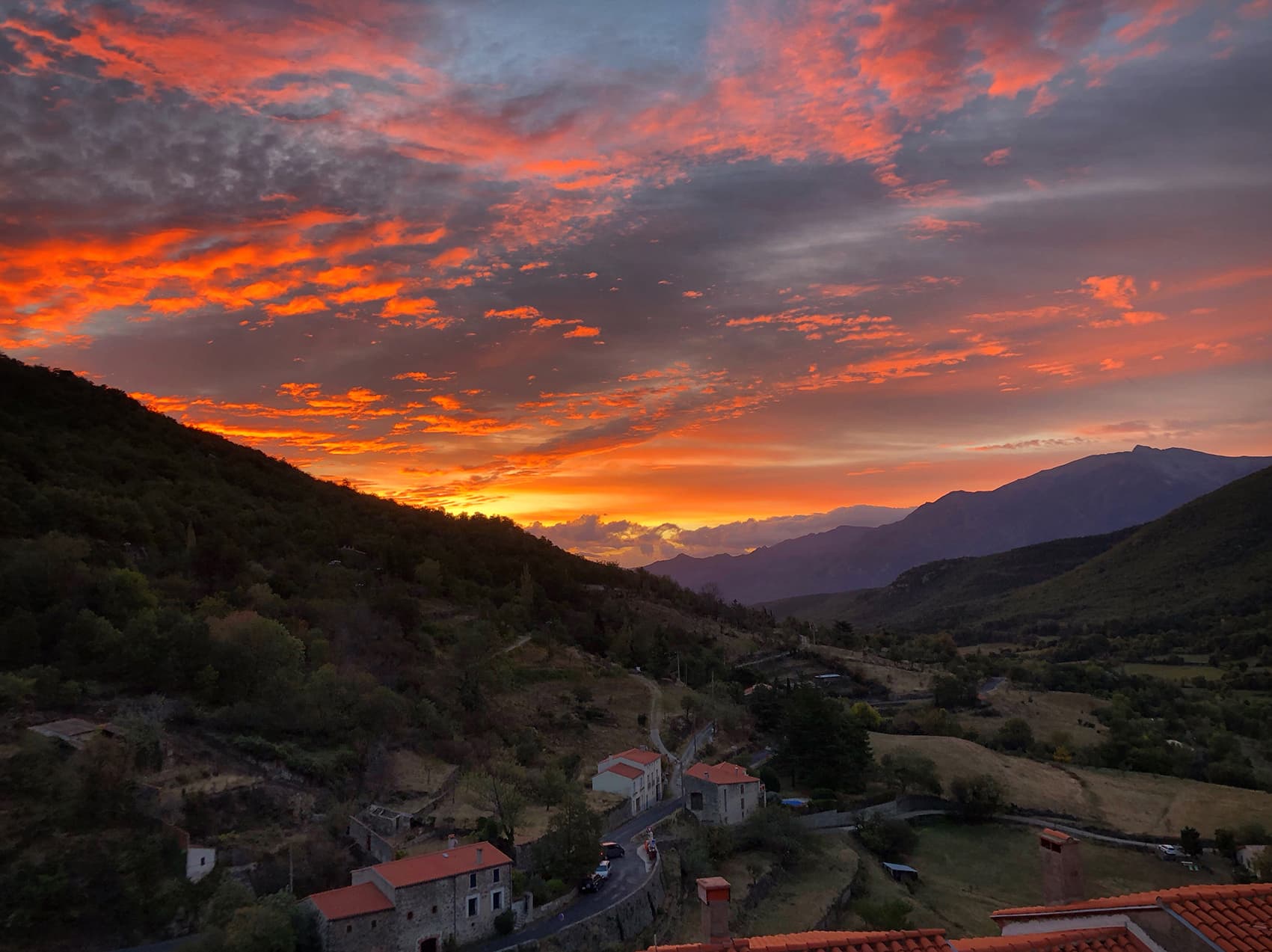 Vue sur la vallée
