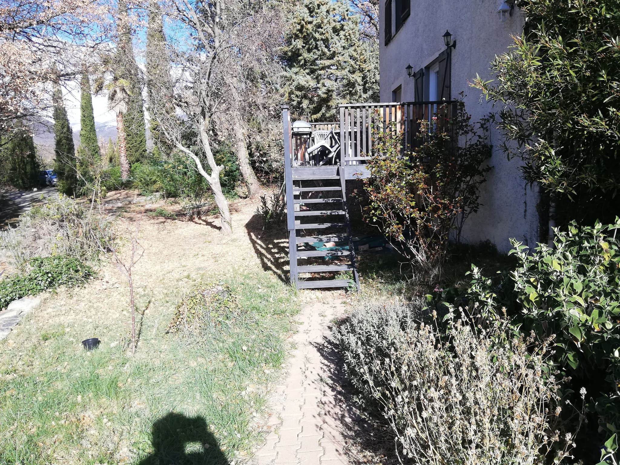 Accès à la terrasse
