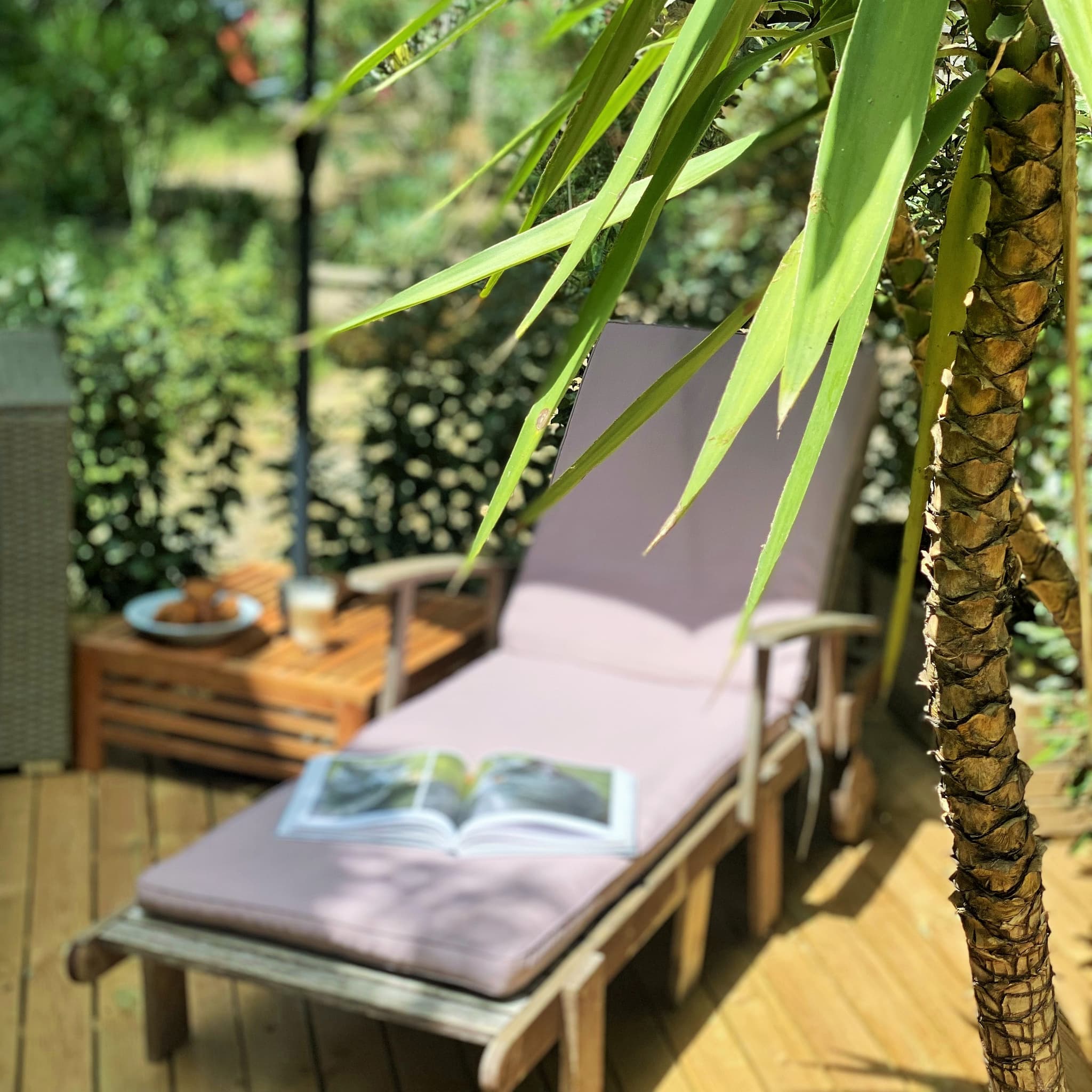 Le Chat Vert - Gîte de Charme****, terrasse avec espace détente