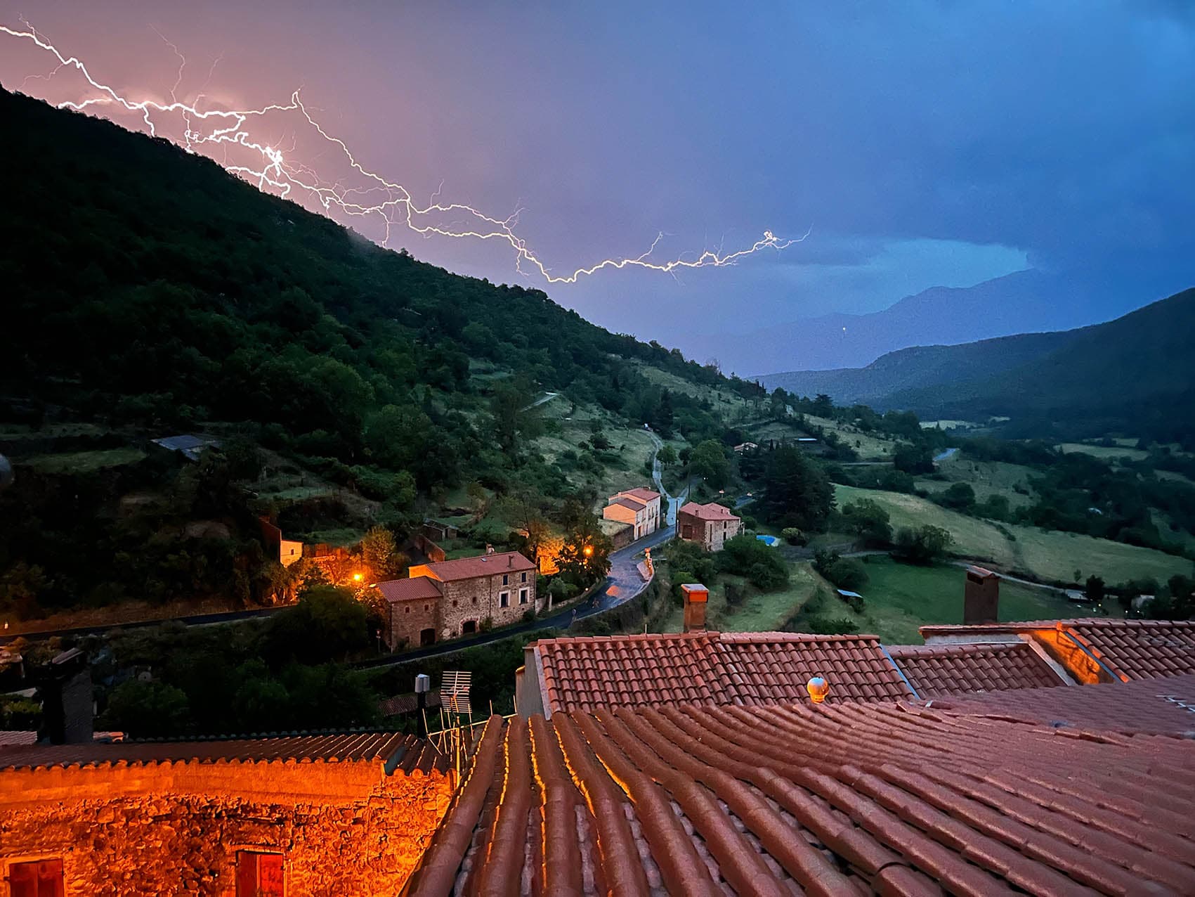 Vue sur la vallée