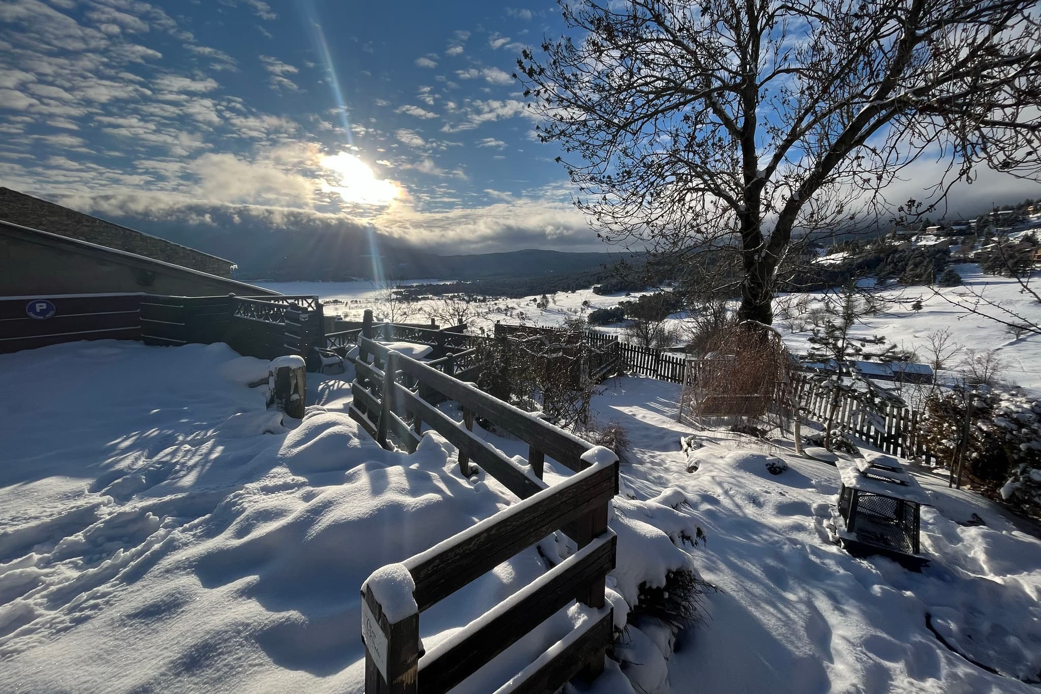 Petite Ourse-Vue hiver depuis terrasse
