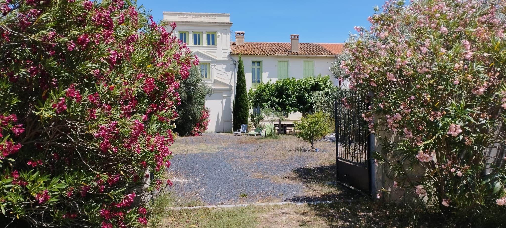 facade maison fleur