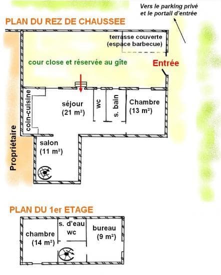 Plan du gîte LA COUR n105003_5
