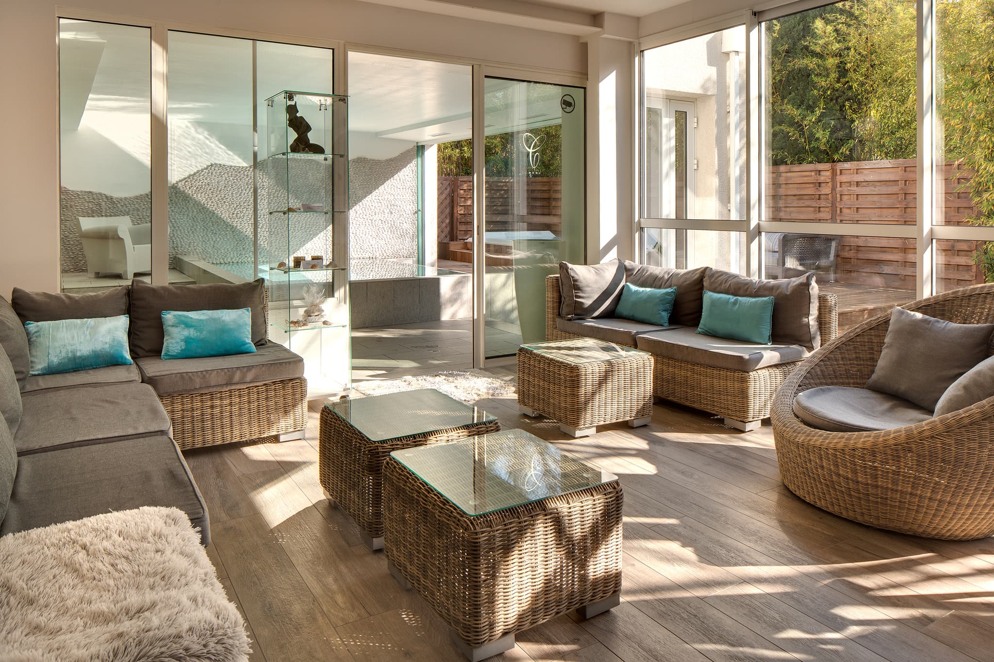Salon de repos du Garden SPA