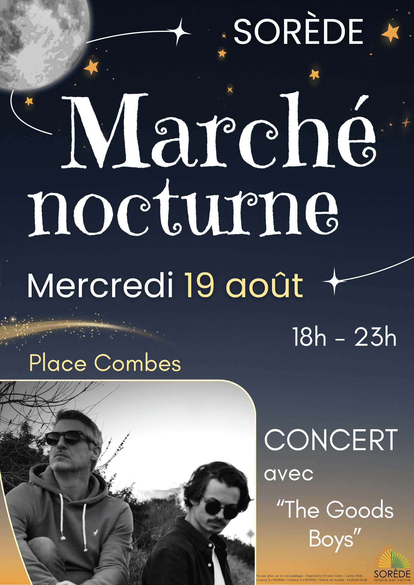 Affiches A3 Marchés nocturnes 2026 - A3 Marché nocturne 19.08.2026
