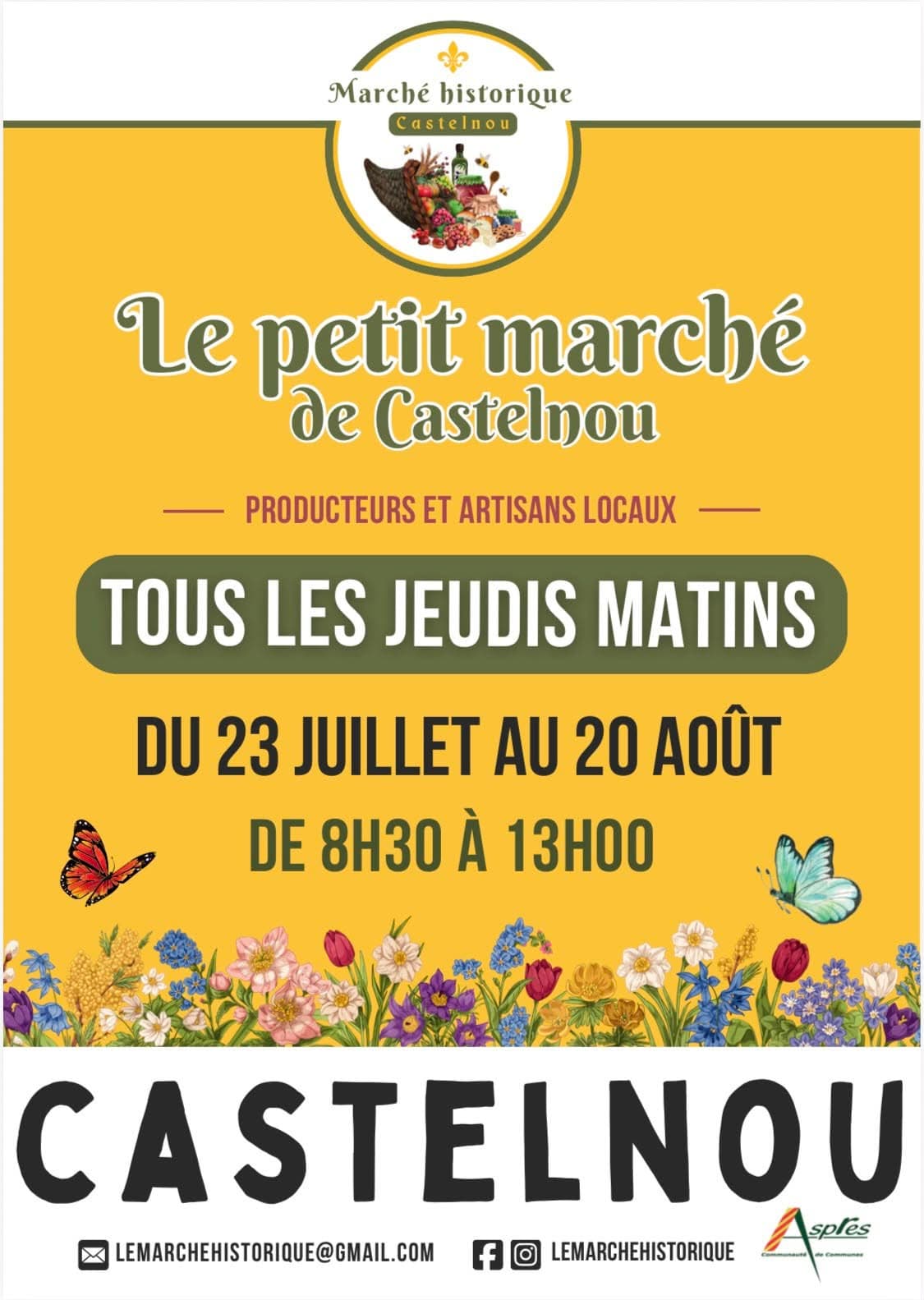 Aspres castelnou marchedu jeudi