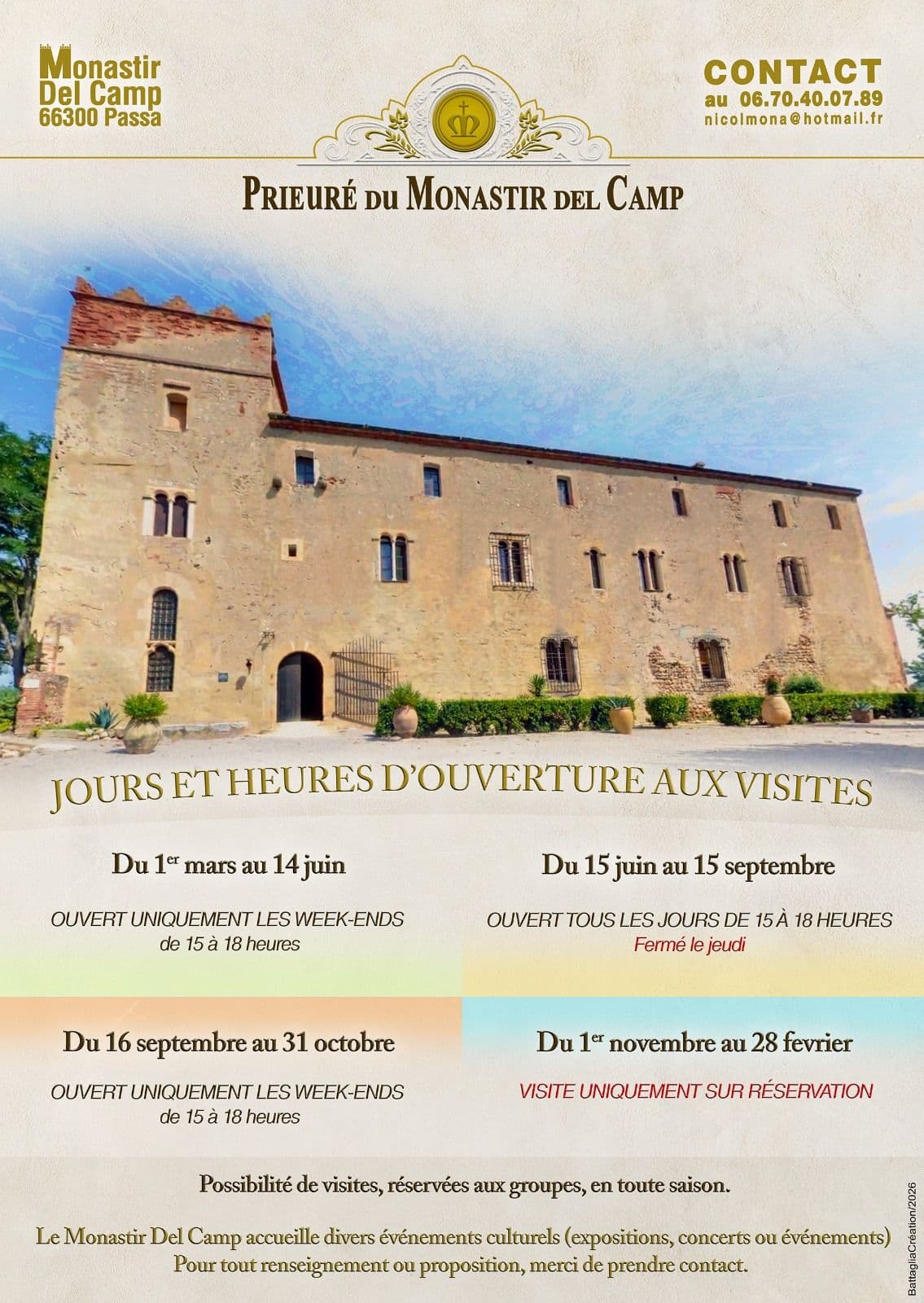 Aspres passa monastir del camp ouverture